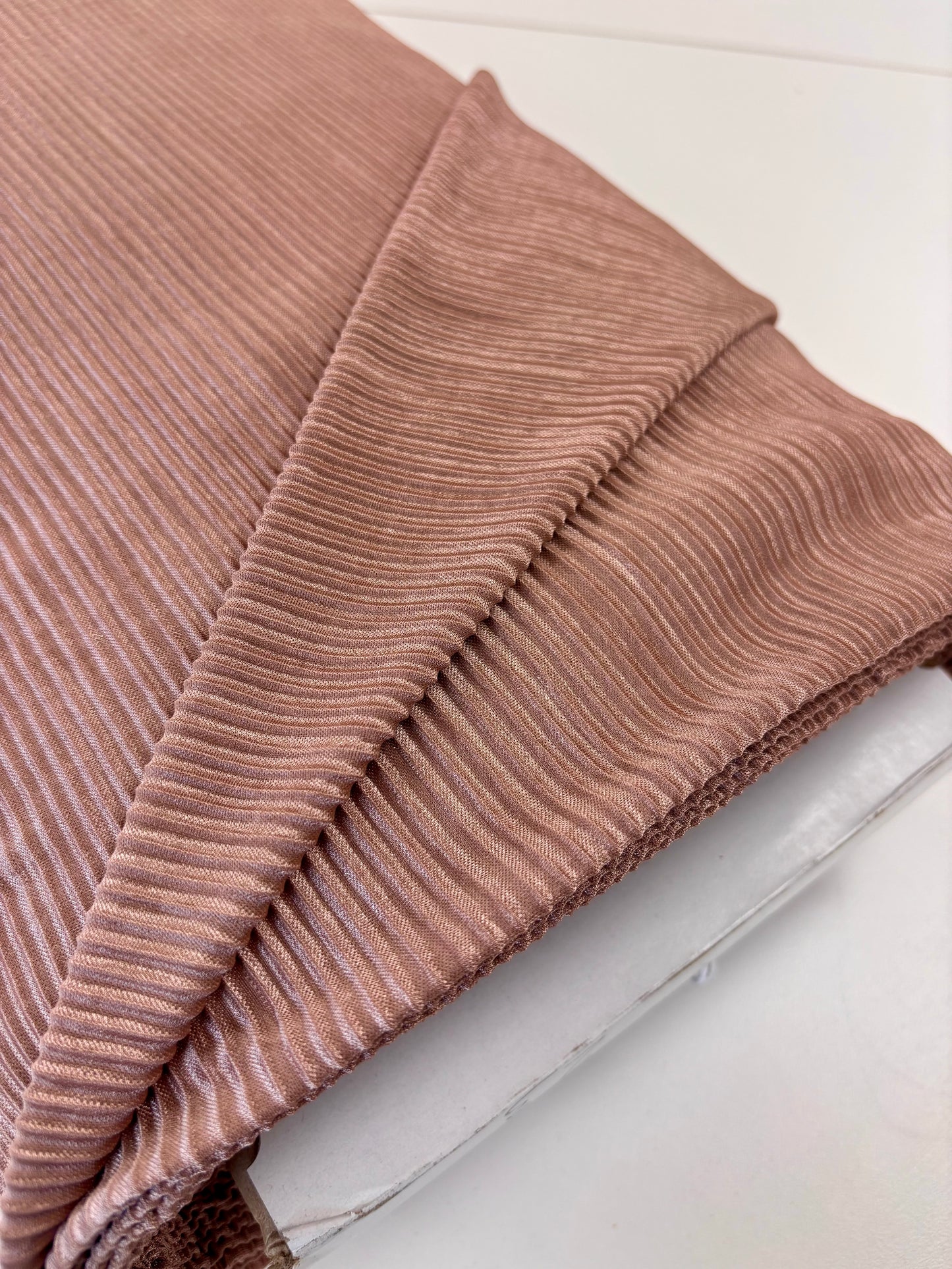 Deadstock Blush Plissé