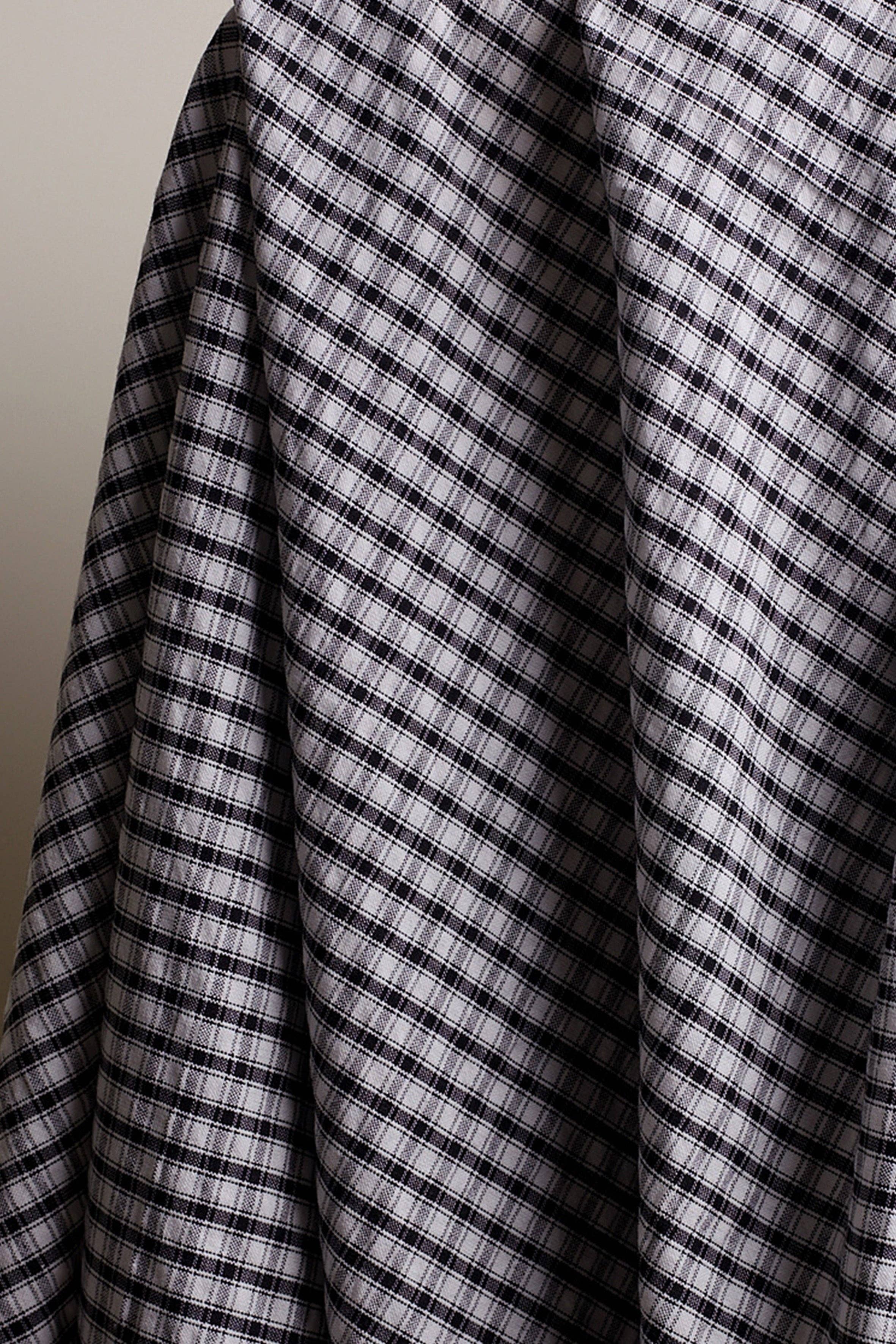 Cotton Seersucker - Deep Charcoal
