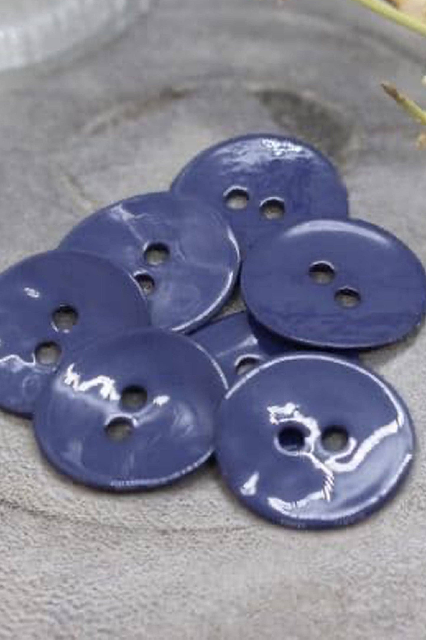 Shiny Buttons - Cobalt x 50