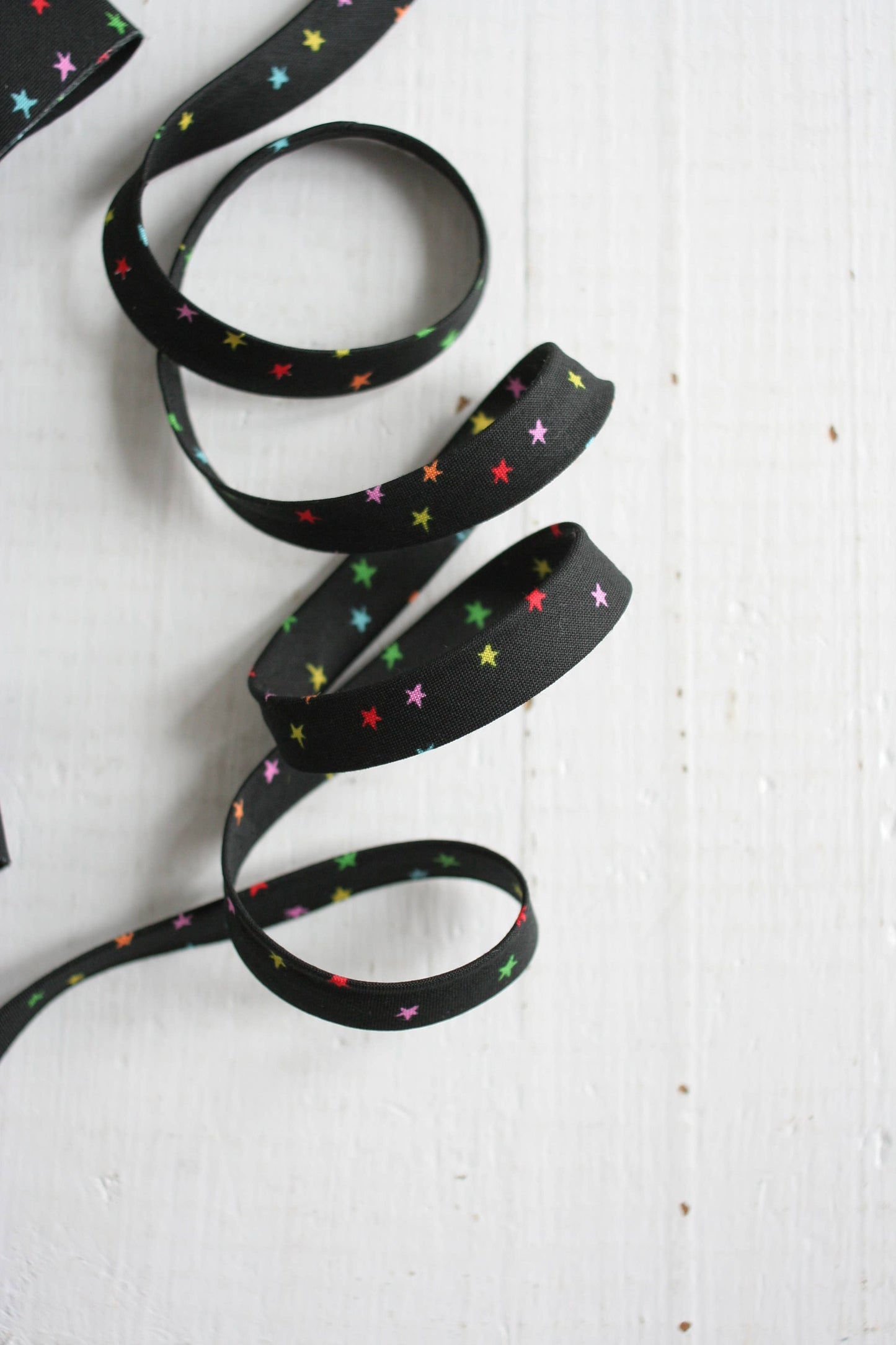 1/2" Double Fold Bias Binding - Starry (by the yard)