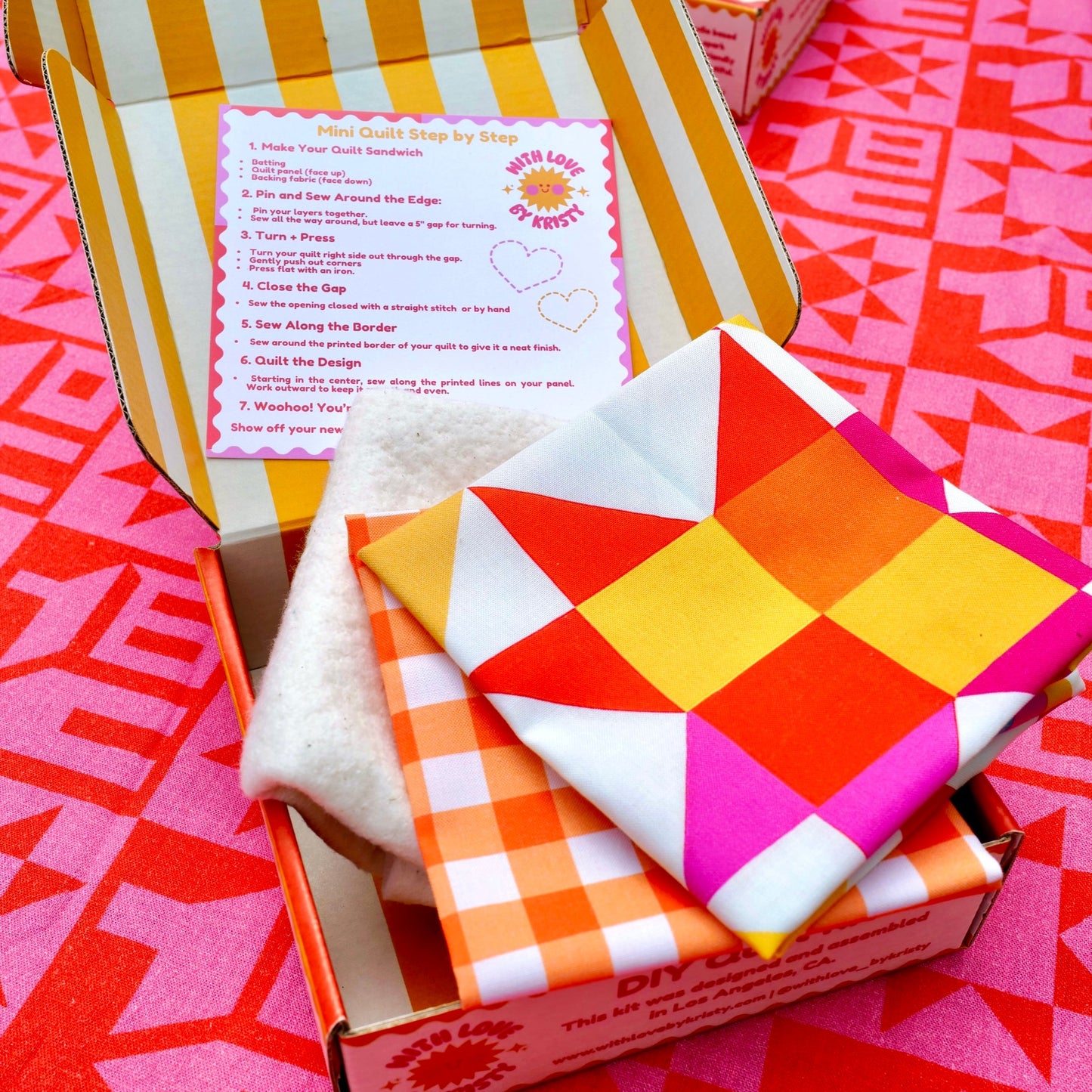 Mini Quilt Kit - Turquoise