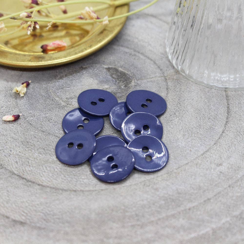 Shiny Buttons - Cobalt x 50