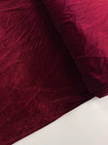 Deadstock Stretch Velvet - Crimson