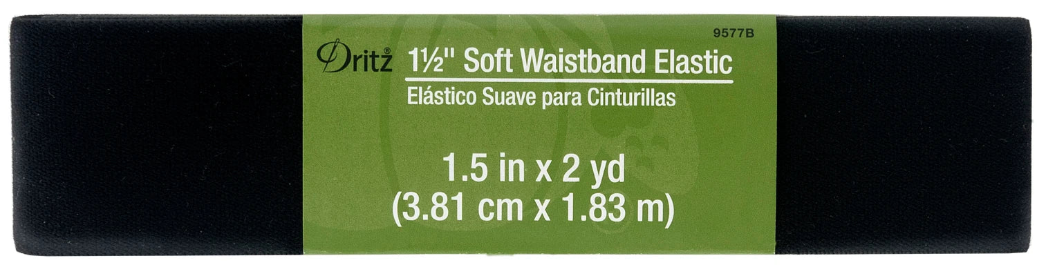 1.5" Soft Waistband Elastic (2 Yards)