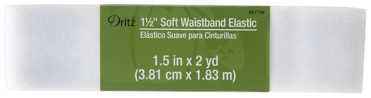 1.5" Soft Waistband Elastic (2 Yards)