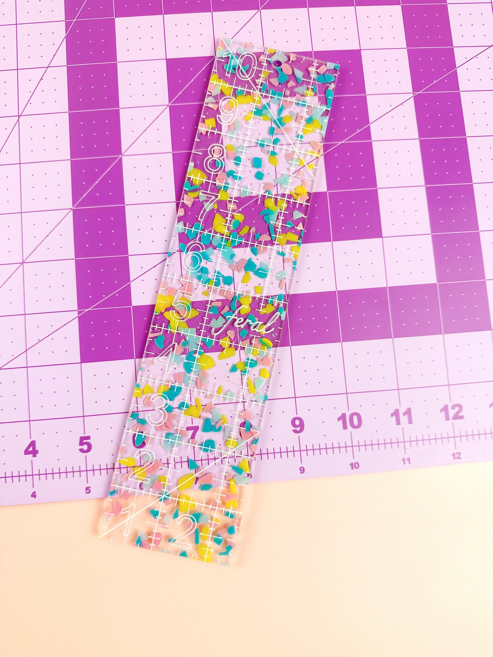 Confetti 2.5 x 10" Quilting Ruler