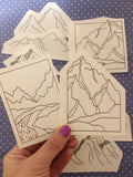 Stick and Stitch Embroidery Patterns - Mountains