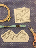 Stick and Stitch Embroidery Patterns - Mountains