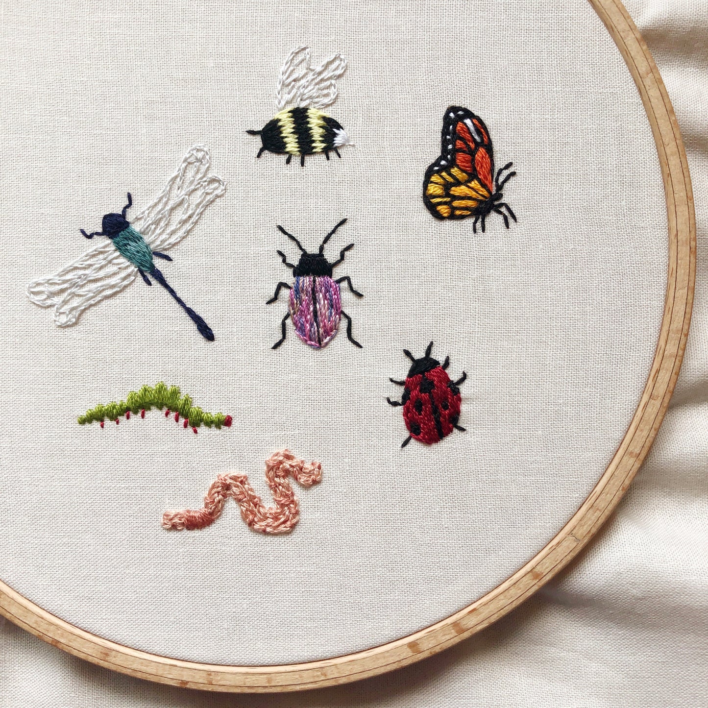 Stick and Stitch Embroidery Patterns - Bugs