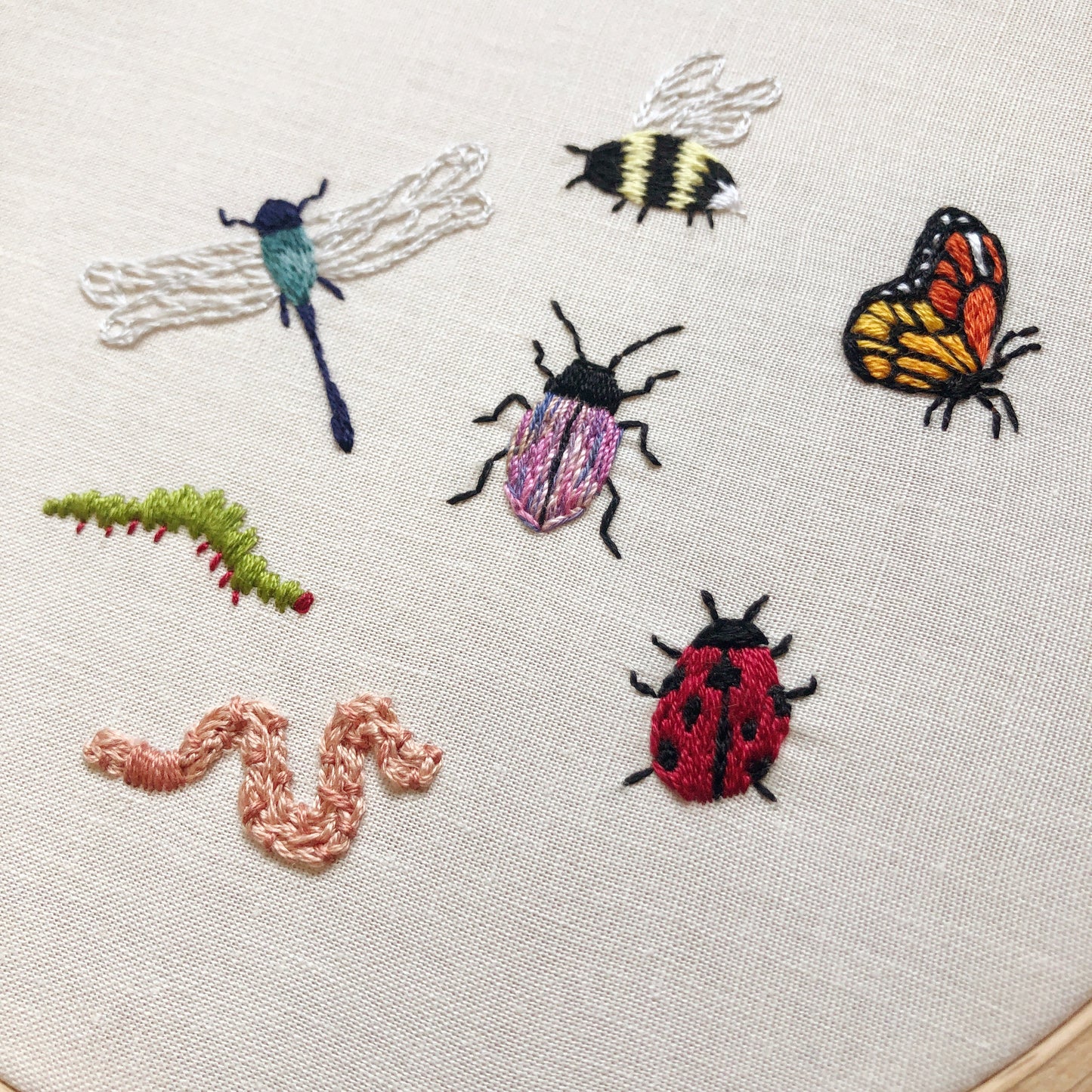 Stick and Stitch Embroidery Patterns - Bugs
