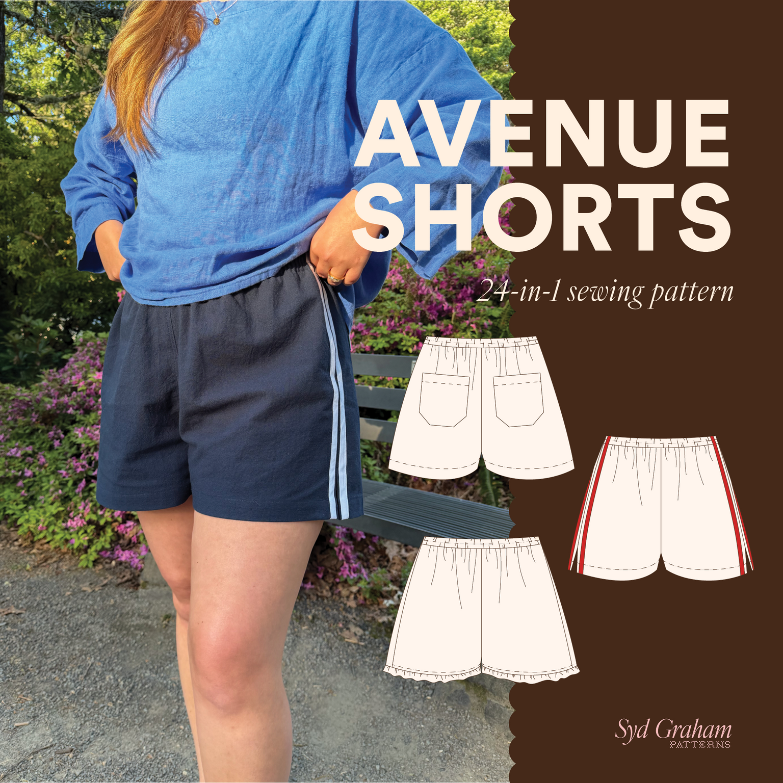 Syd Graham Patterns Avenue Shorts - PDF Pattern