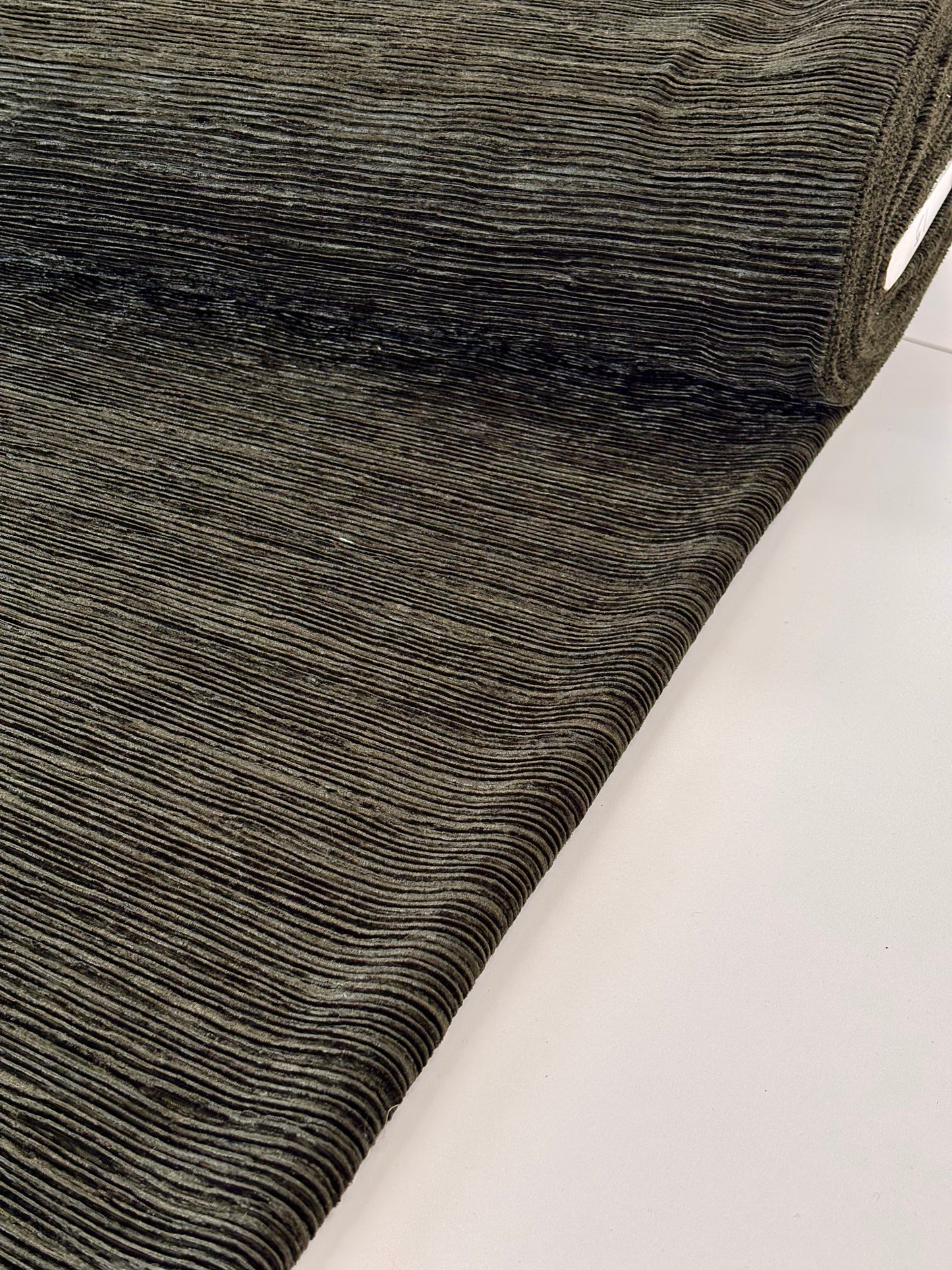 Deadstock Olive Velvet Plissé