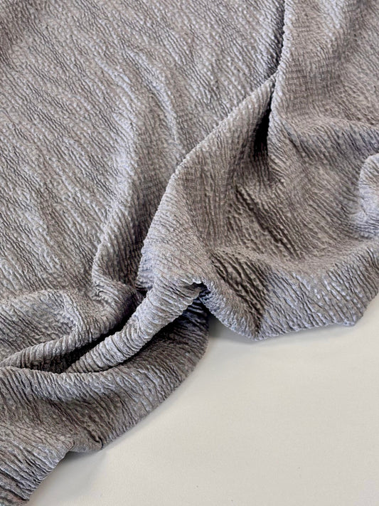 Deadstock Silver Plissé