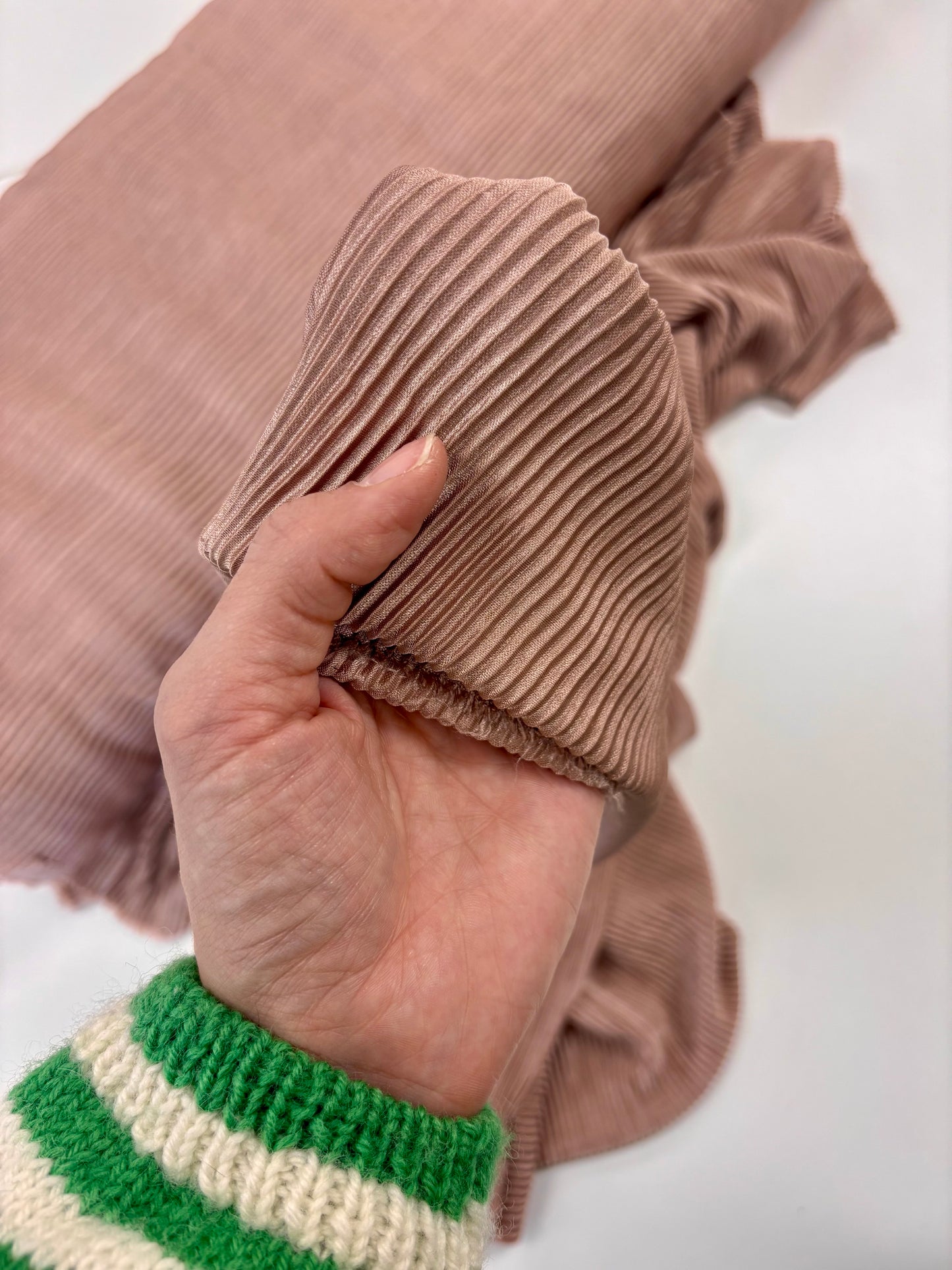 Deadstock Blush Plissé