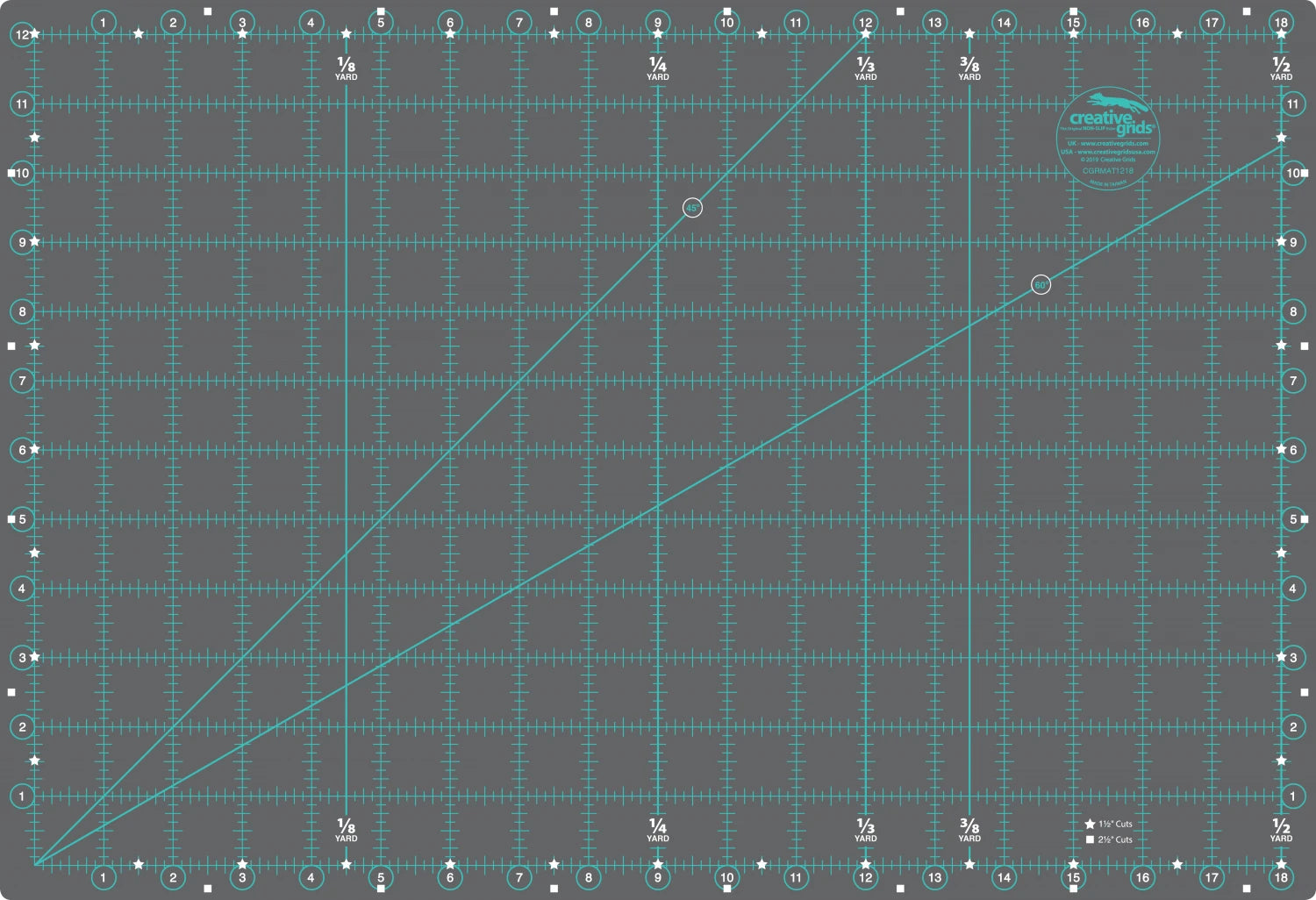 Self-Healing Double Sided Cutting Mat - 12x18"