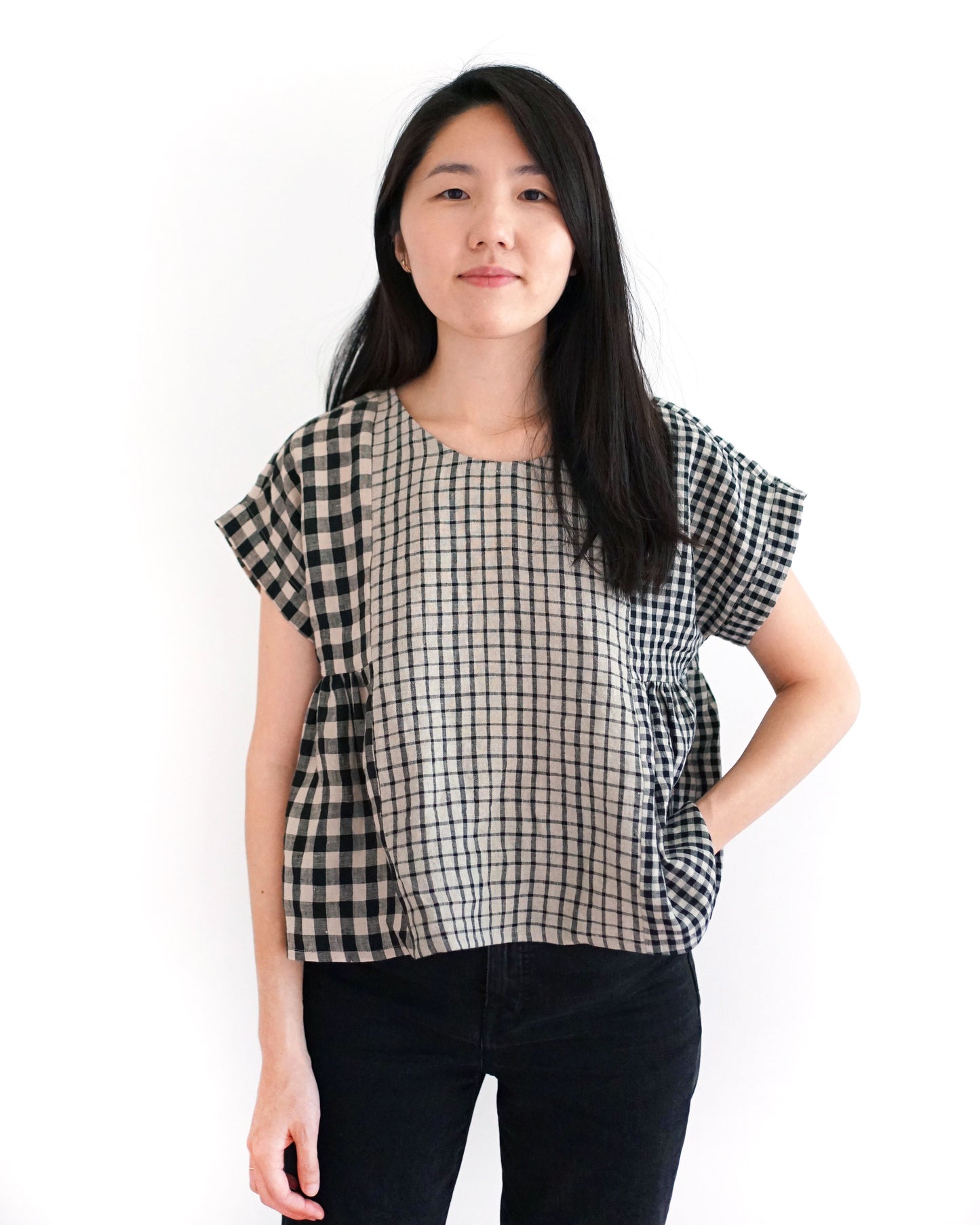 Matchy Matchy Sewing Club Collage Gather Top - PDF Pattern