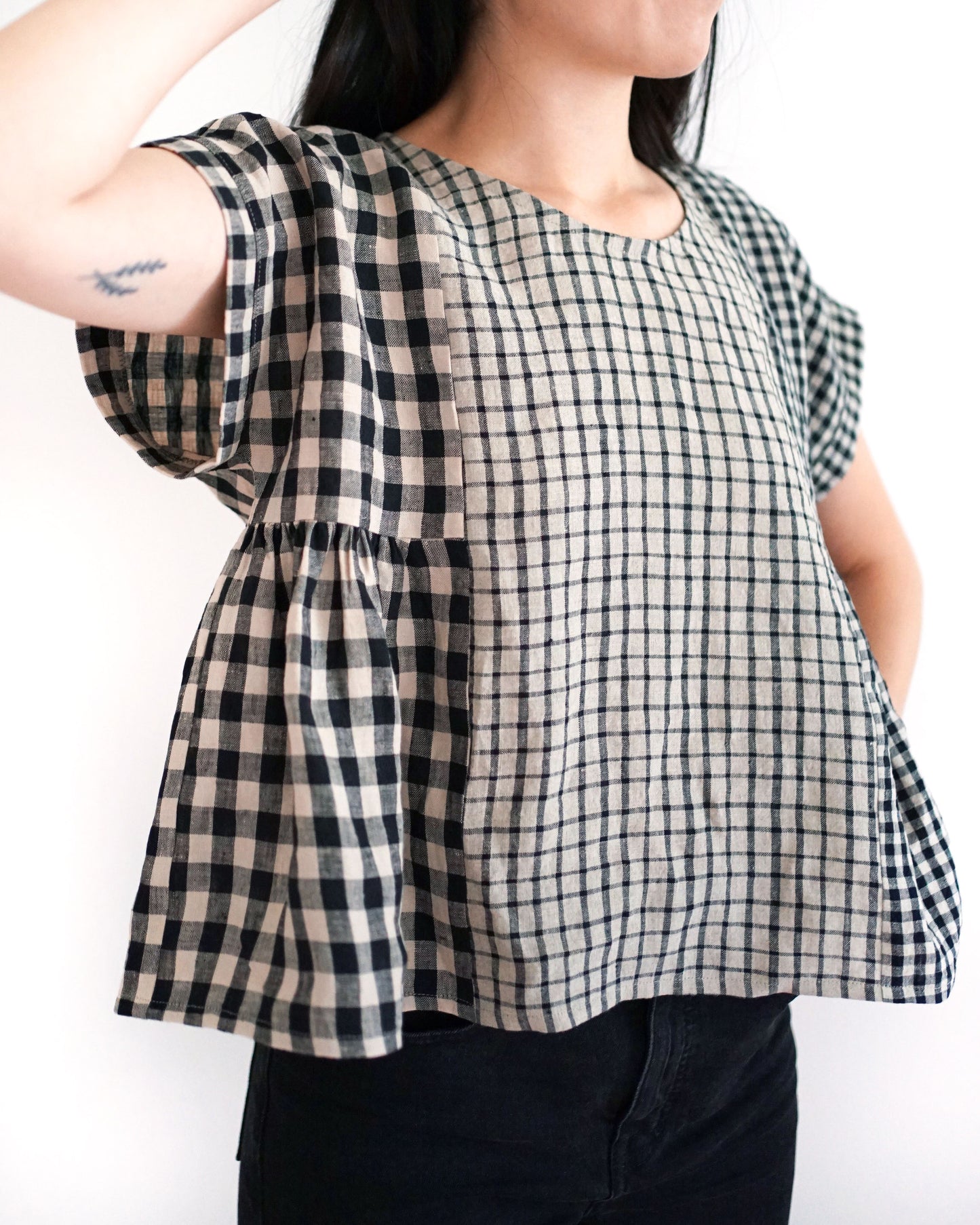 Matchy Matchy Sewing Club Collage Gather Top - PDF Pattern