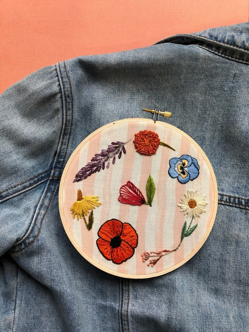 Stick and Stitch Embroidery Patterns - Wildflowers
