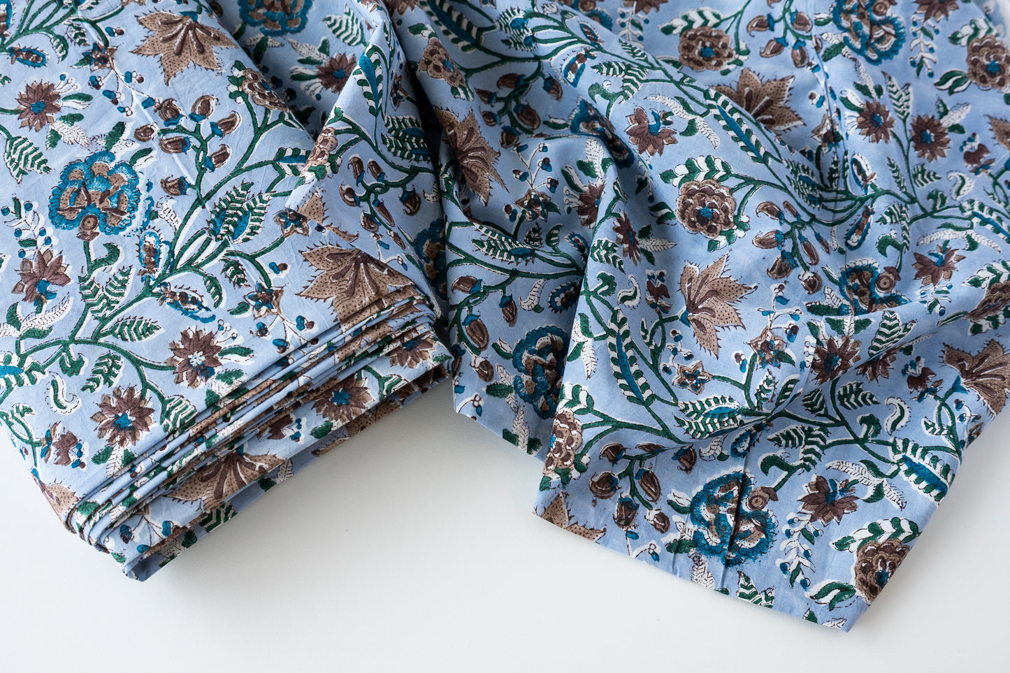 Indian Block Print - Moody Blue