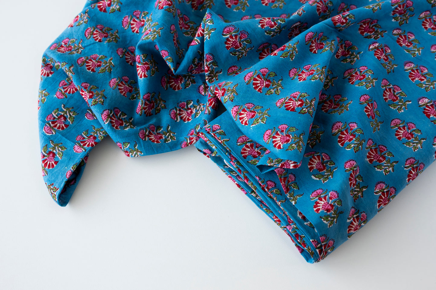 Indian Block Print - Electric Blue