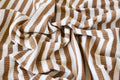 Yarn Dyed Stripe Rib - Cinnamon