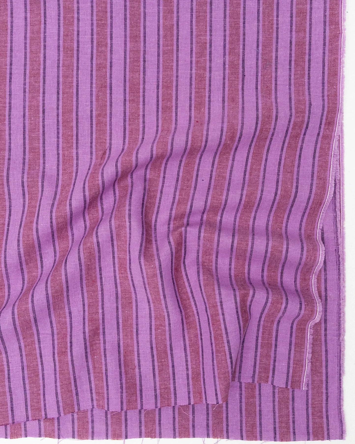 Eden Cotton Linen Stripe - Hyacinth
