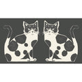 Kokka - Two Cat Cotton Linen Canvas Panel