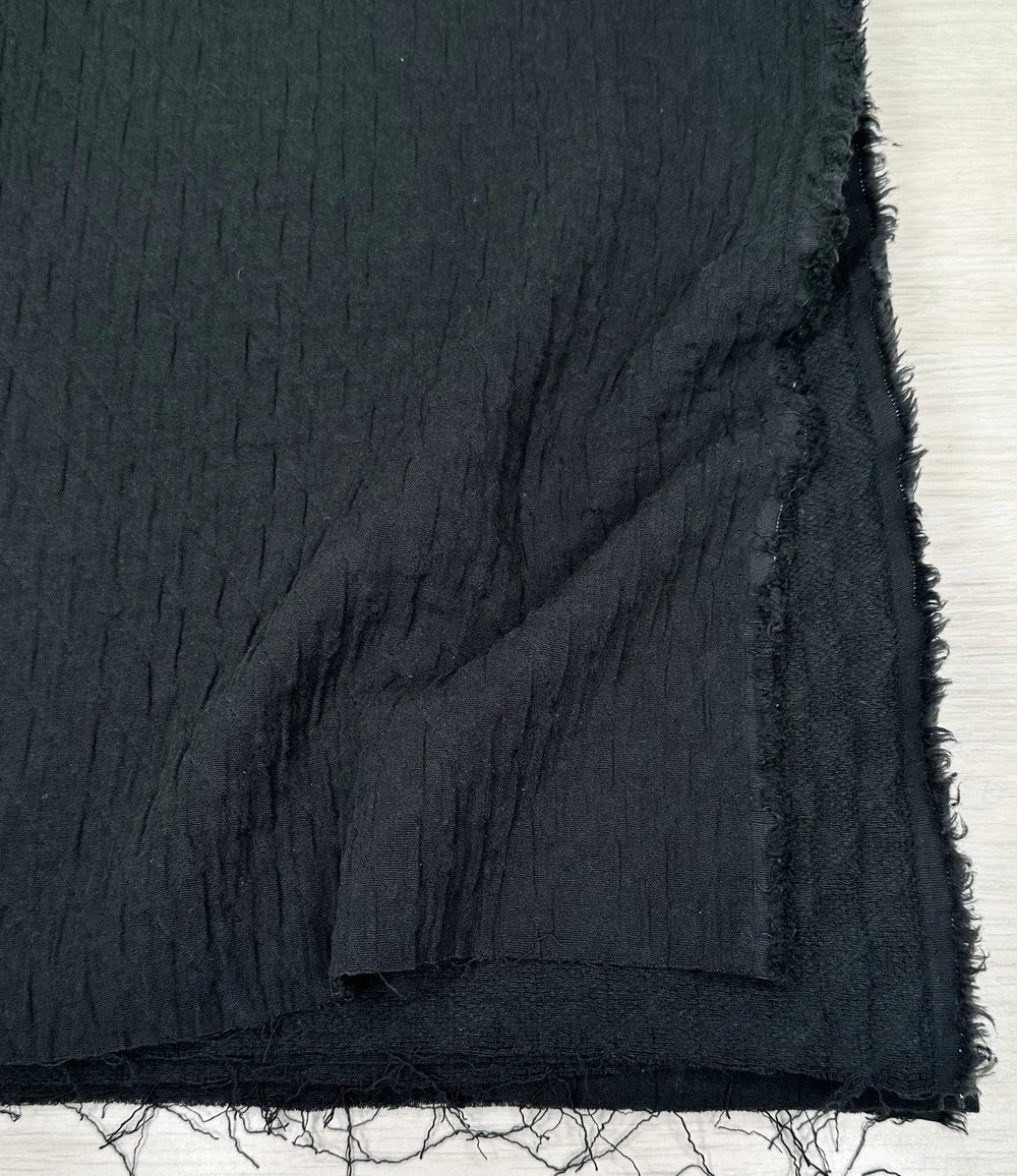 Woven Cotton Jacquard - Black