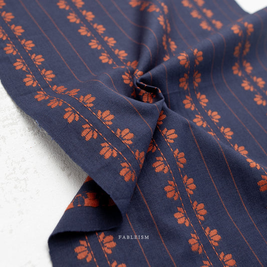 PREORDER: Fine & Dandy Deco Stripe in Navy/Spice