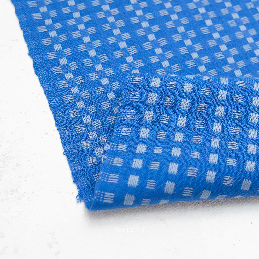 Fine & Dandy Basketweave in Bright Blue