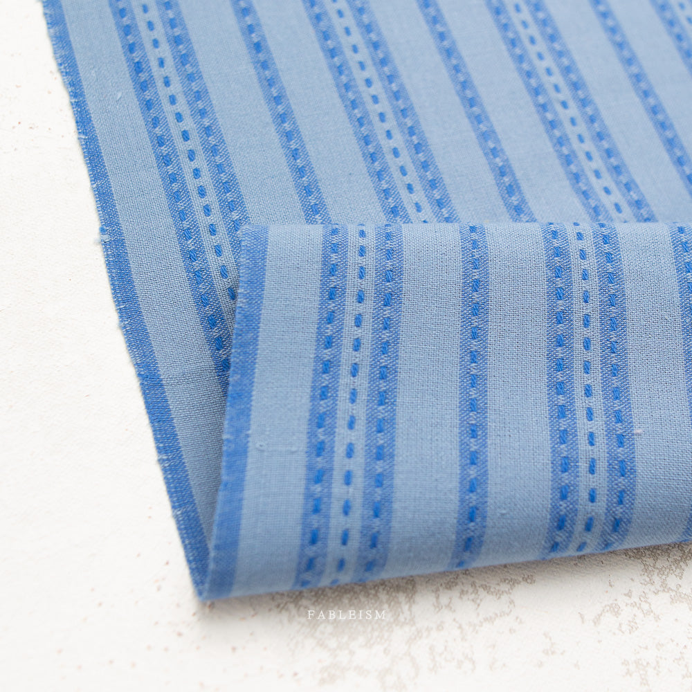 Fine & Dandy Stitch Stripe in Blue