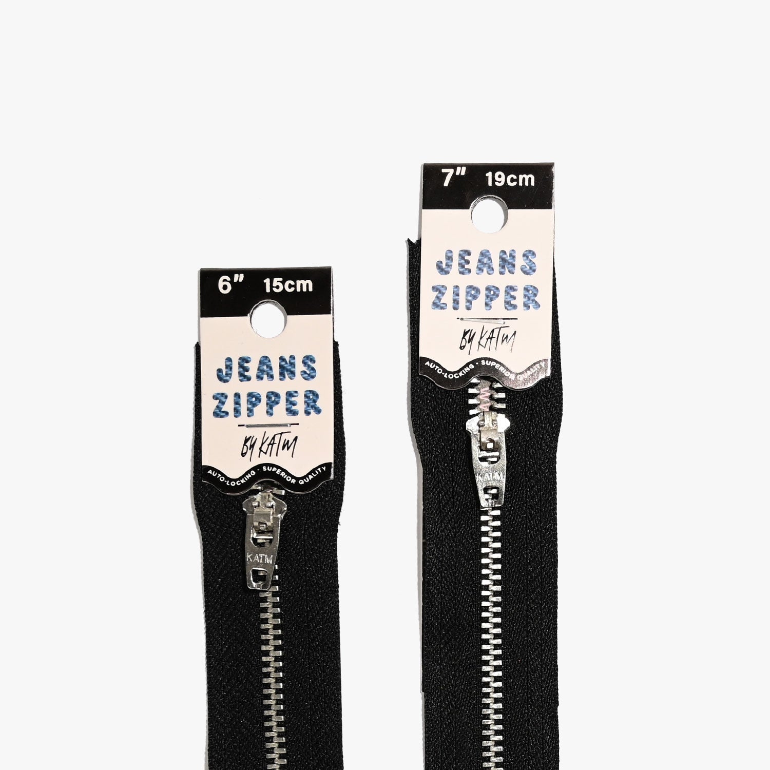 7.5" Jeans Zipper - Various Colors