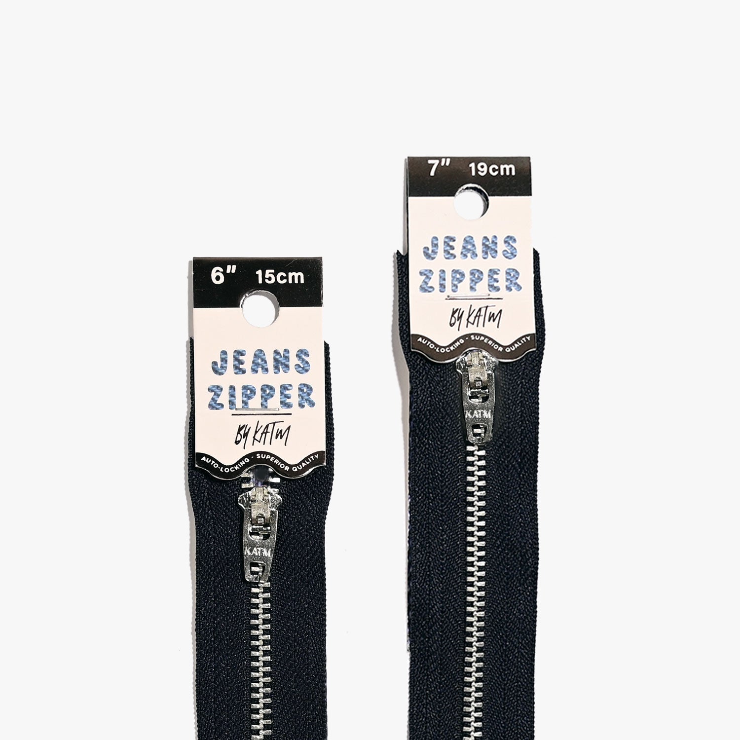 6" Jeans Zipper - Various Colors