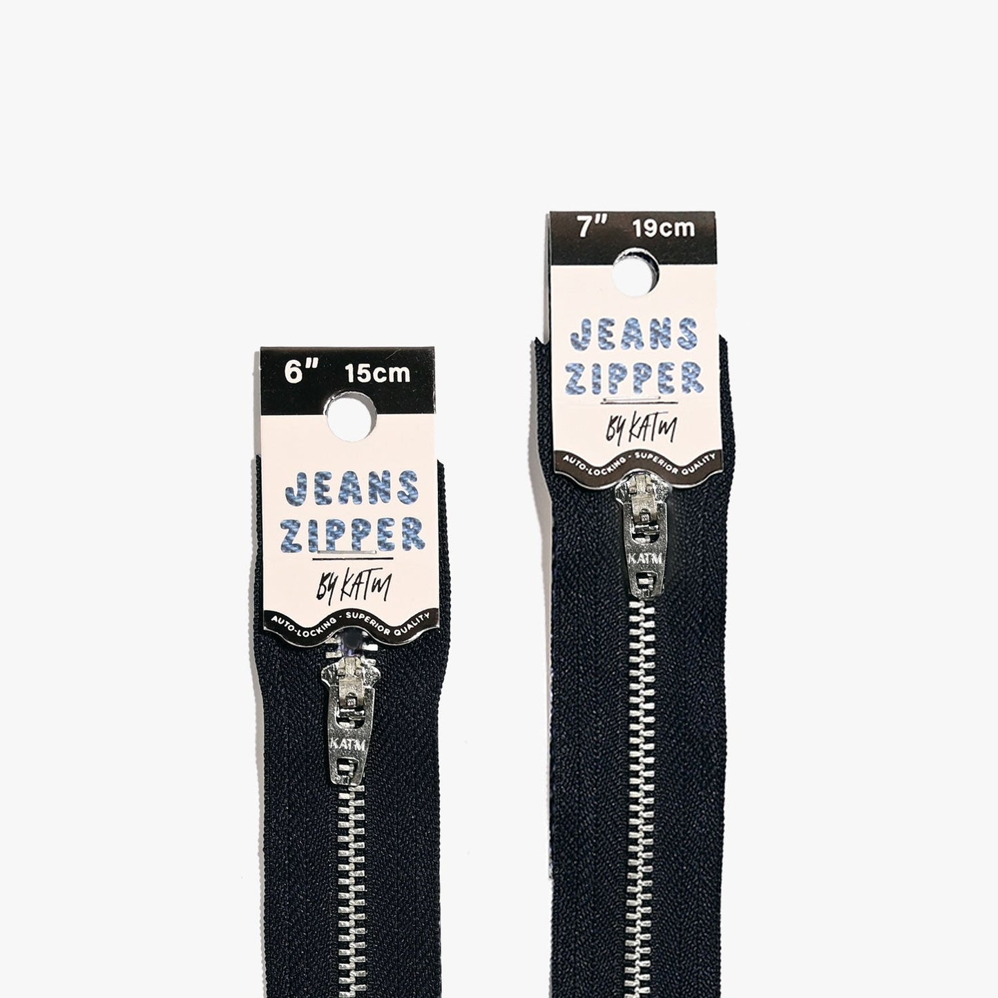 7.5" Jeans Zipper - Various Colors