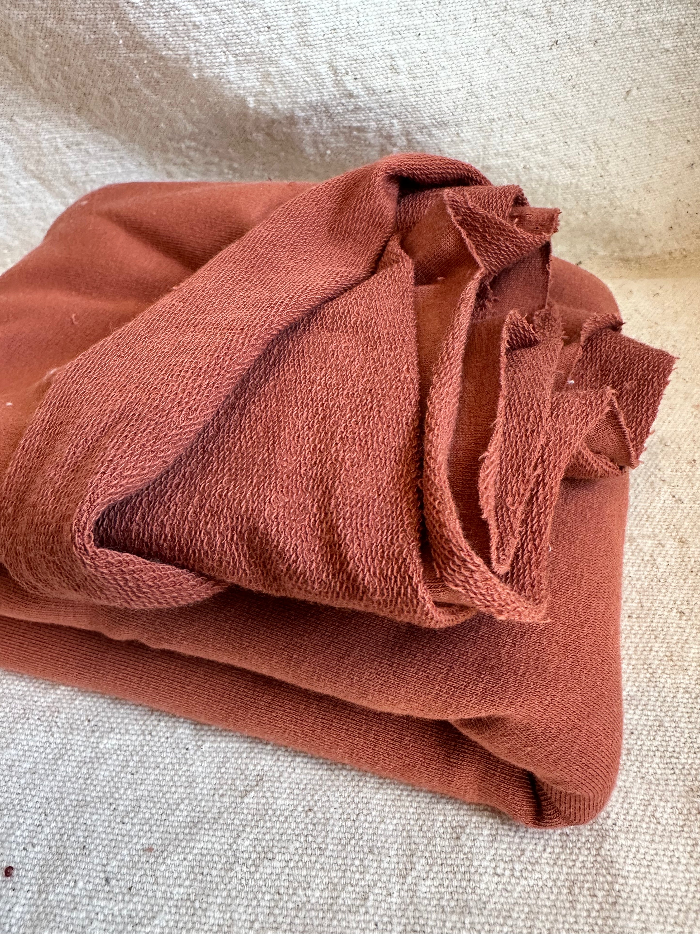 Organic American Milled French Terry - Cinnamon