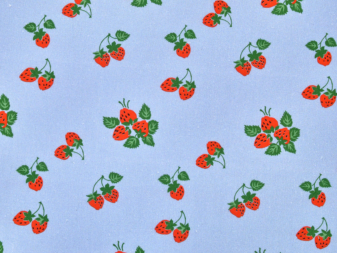 Strawberry Fayre Viscose & Linen - Blue