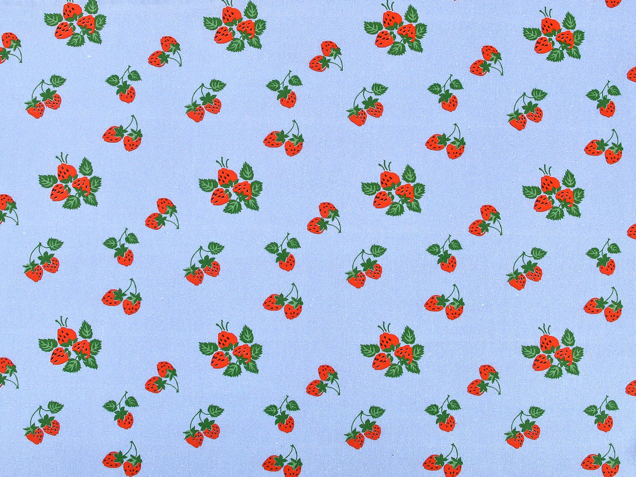 Strawberry Fayre Viscose & Linen - Blue
