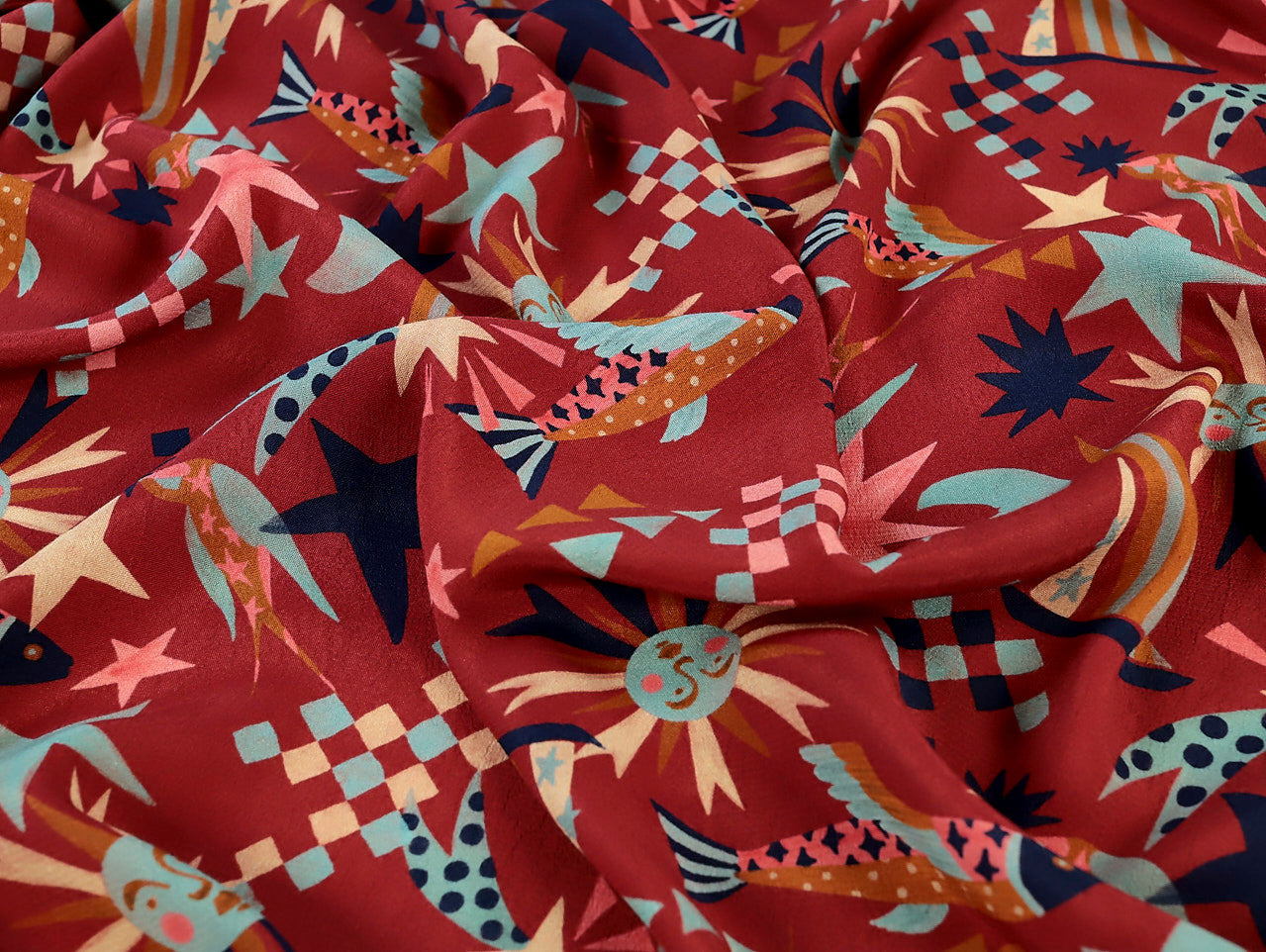 Soleil Viscose Crepe