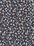 Kokka - Ditsy Floral Corduroy (Navy)