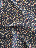 Kokka - Ditsy Floral Corduroy (Navy)