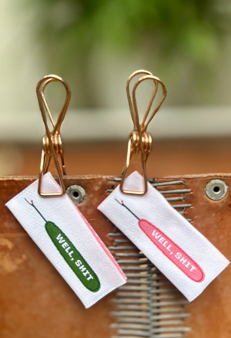 Well, Shit Woven Labels