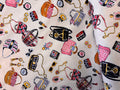 Kokka Cotton Oxford - Purses & Makeup!