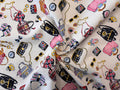 Kokka Cotton Oxford - Purses & Makeup!