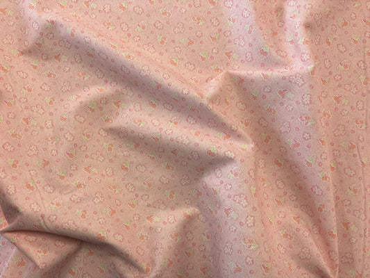 Japanese Cotton - Pretty Pink Flowers