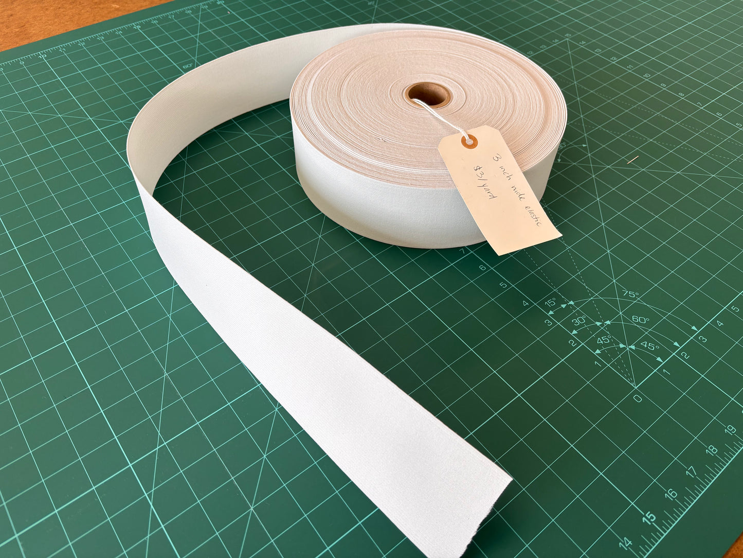 3" Knit Elastic (White) - By the Yard