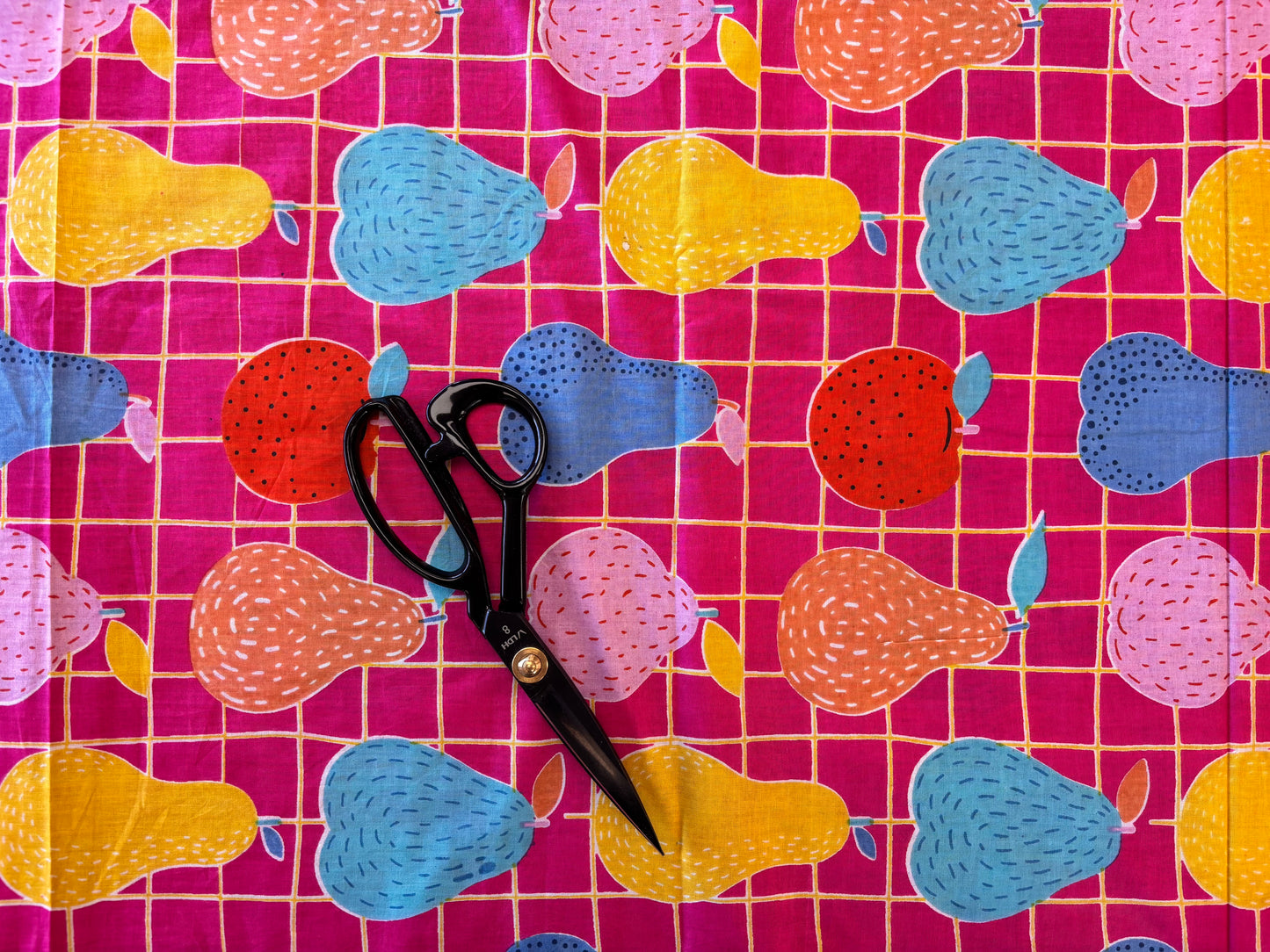 Indian Cotton Print - Fruit Grid