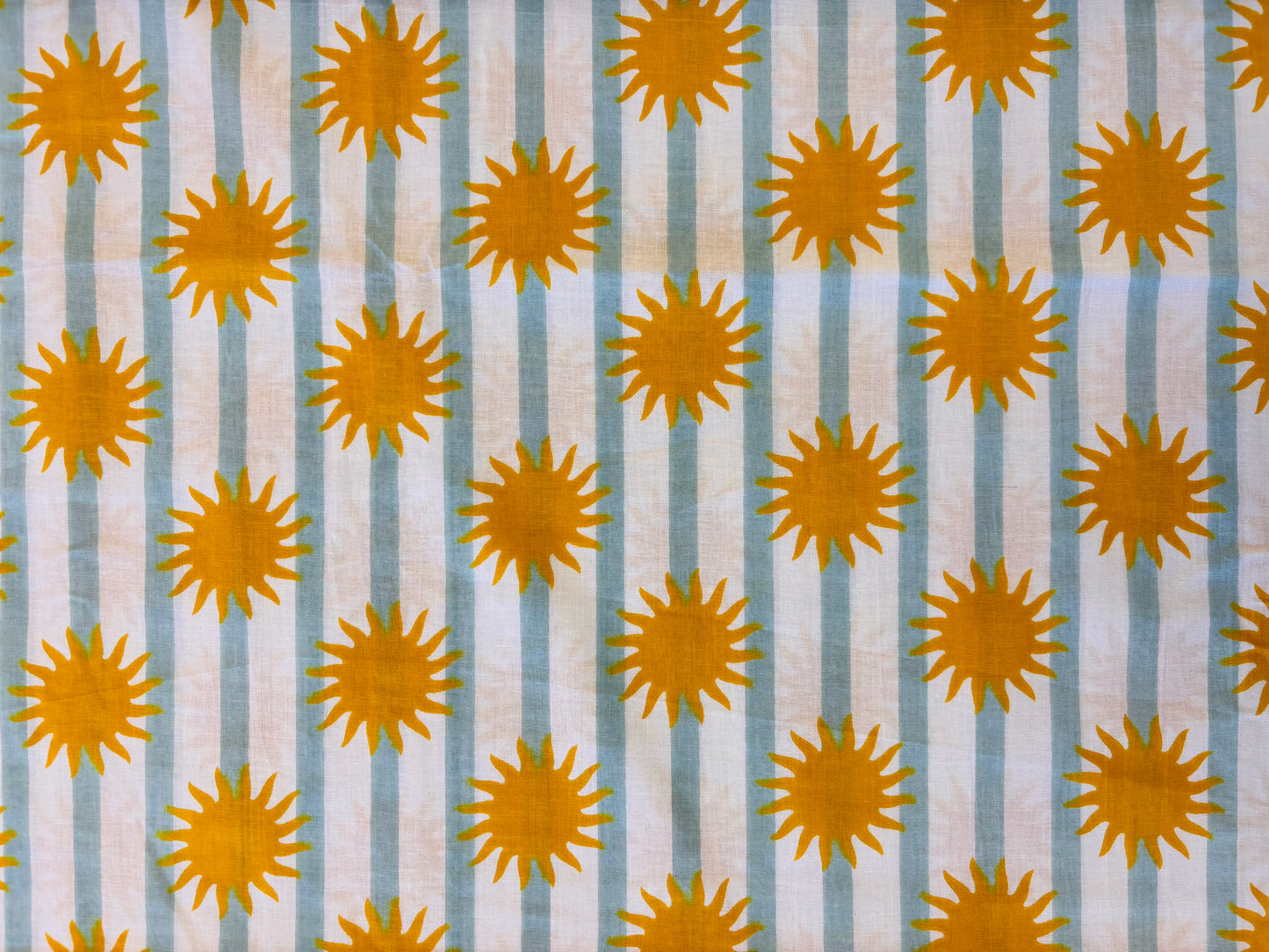 Indian Cotton Print - Solar Power (Yellow)