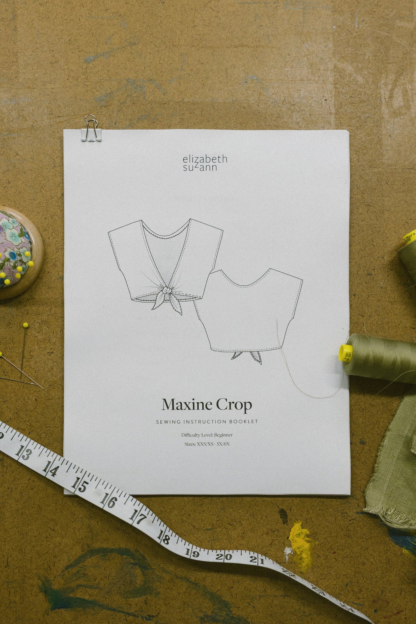 Elizabeth Suzann Maxine Crop - PDF Pattern
