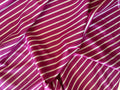 Deadstock Paul Smith 100% Cotton Shirting - Magenta with White Stripe