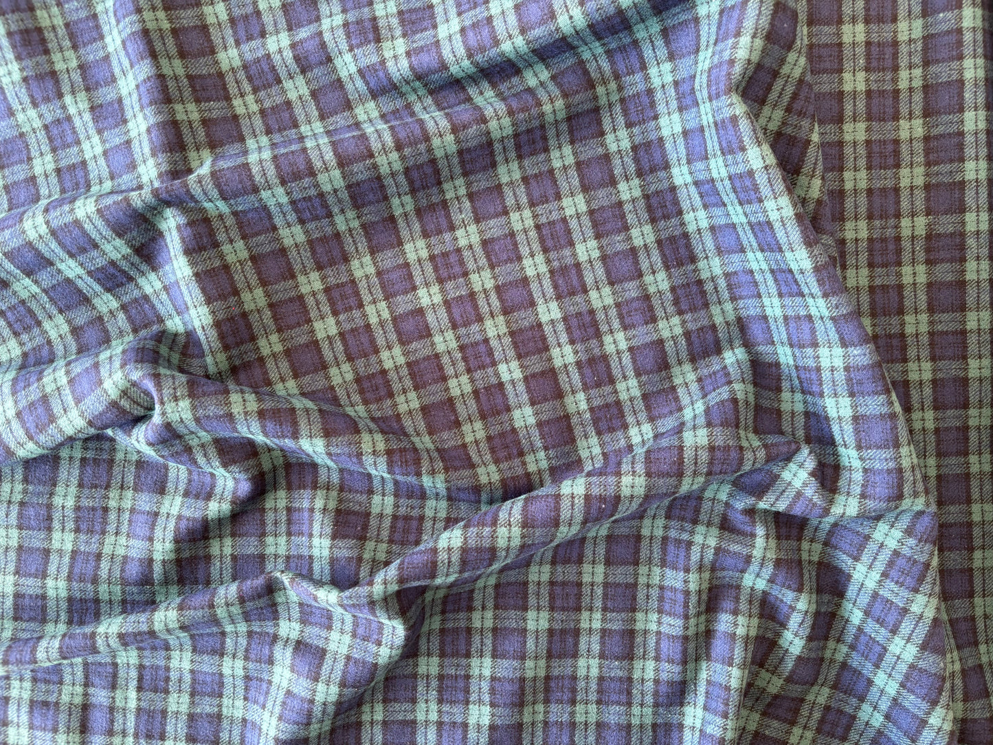 Deadstock Brushed Cotton - Small Tartan Check